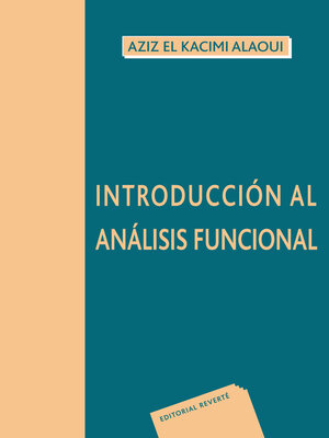 cover image of Introducción al análisis funcional